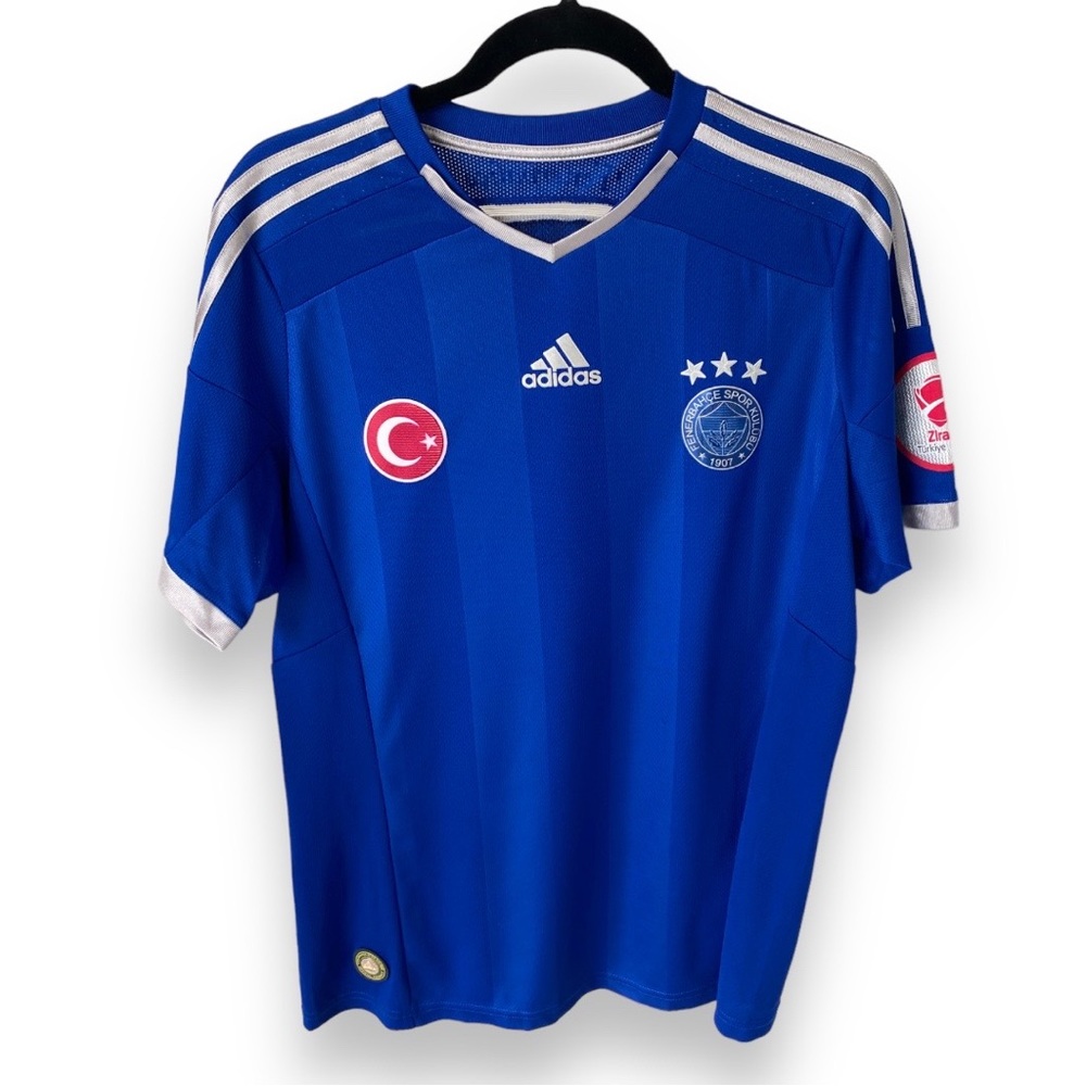 Adidas 2014/2015 Fenerbahce Third Soccer Jersey Blue. Player #10 Diego. Size M.